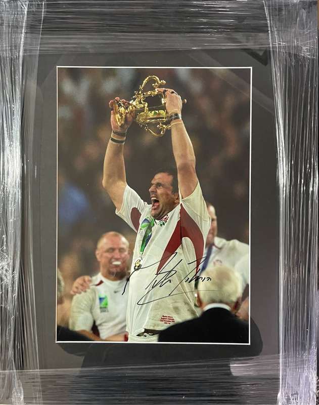 Rugby Aurographed Martin Johnson