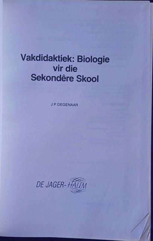 Vakdidaktiek: biologie