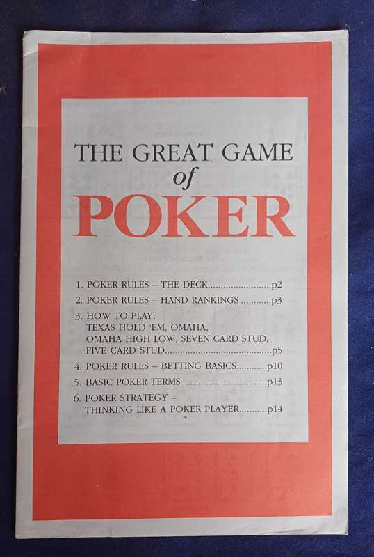 Casino style Texas hold`em poker set *not complete*