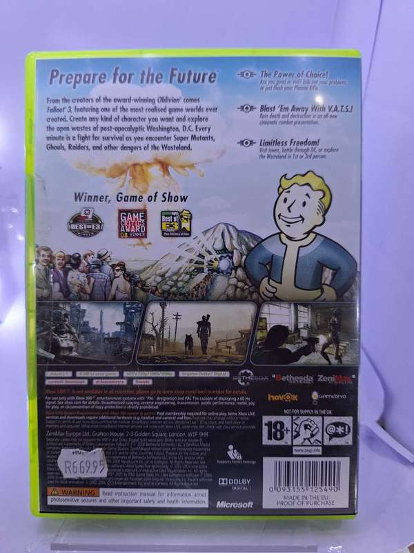 Fallout 3 + DLC Disc (XBOX 360)