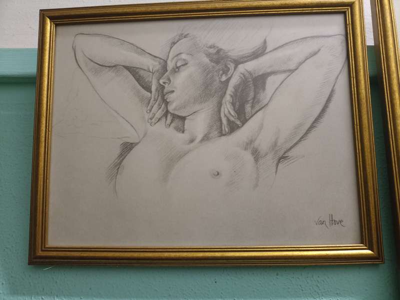 Francine Von Hove pencil sketches
