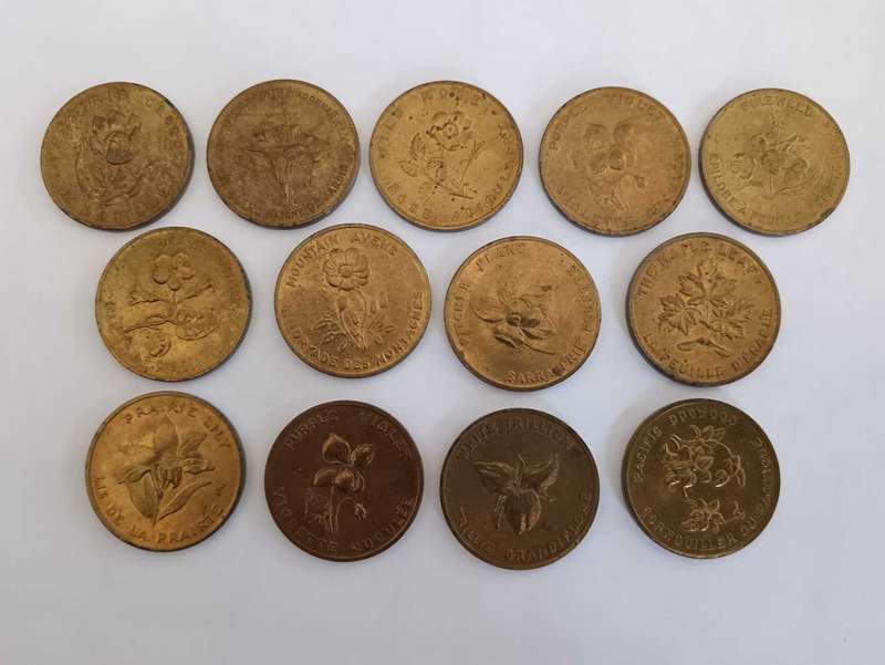 Canadian Shell Oil Tokens x 13