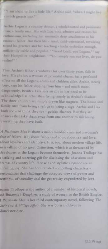A passionate man by Joanna Trollope
