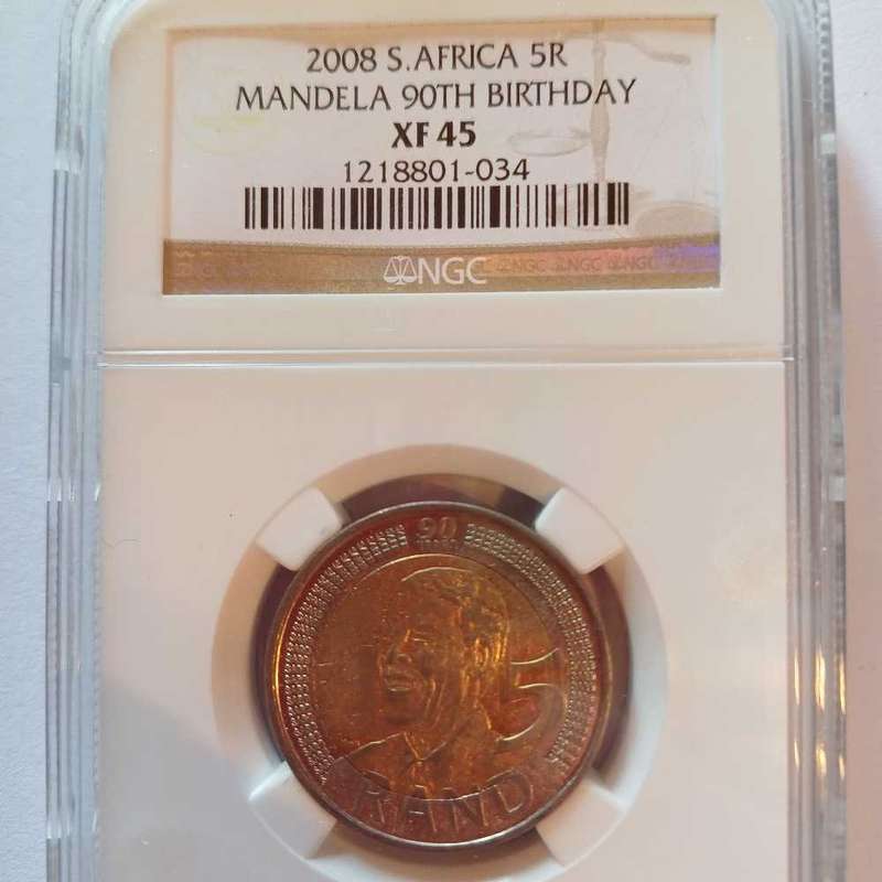 2008 South African 5R Mandela 90th Birthday