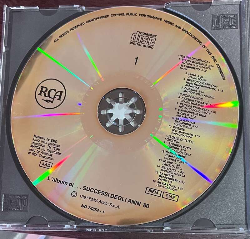 Italian pop 2CD: L`album di Successi degli Anni `80 - ND 74864 (2)