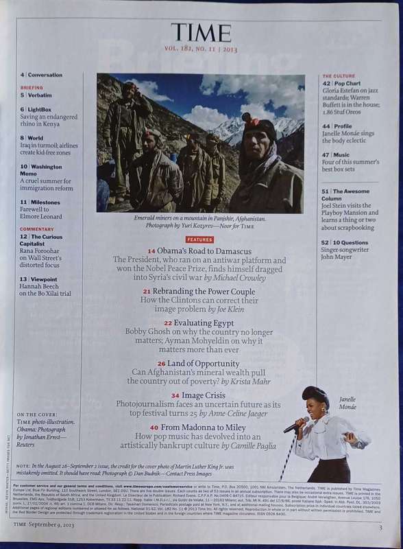 Time magazine September 9, 2013