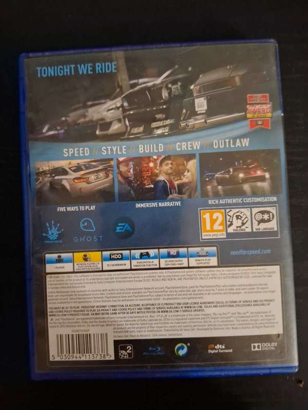 Need for speed ps4