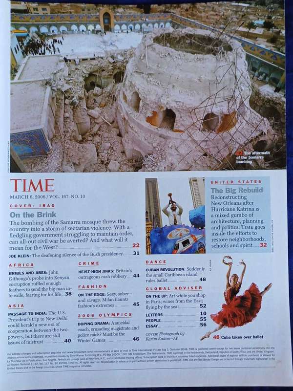 Time magazine March 6, 2006