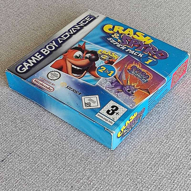 Crash & Spyro Super Pack Volume 1 Gameboy Advance Gba