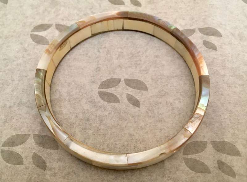 Vintage mother of pearl bangle