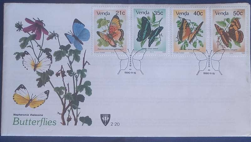 First day envelope - Butterflies Venda