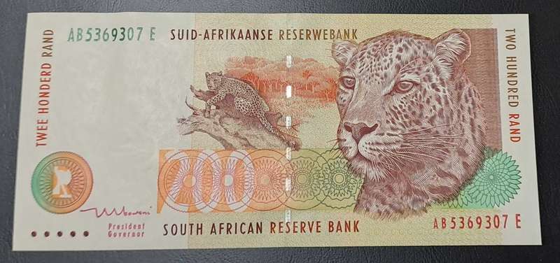 UNC 2000 Twee Honderd Rand Mboweni AB5369307E Gem Uncirculated