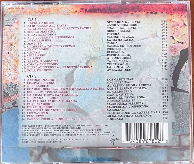 (2CD) The Best Cuban Album in the world  ever! (EU, 2000) VTDCDX288
