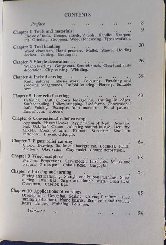 Wood carving by Percy W Blandford