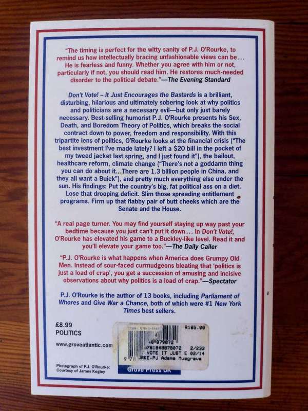 Don't Vote by P.J. O'Rouke