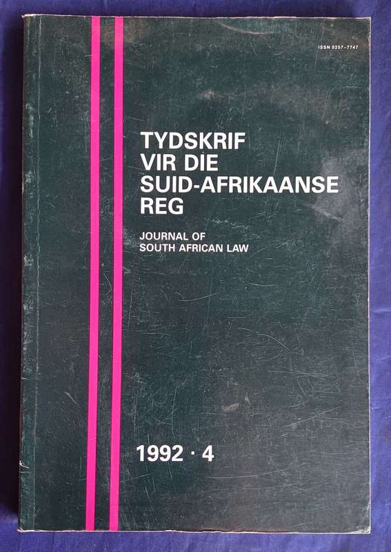 Tydskrif vir die Suid-Afrikaanse reg