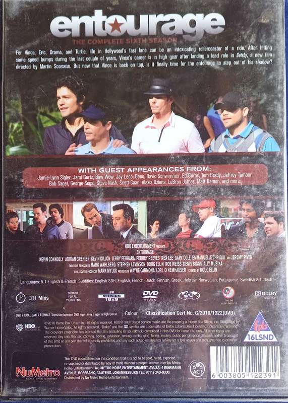 Entourage season 6 dvd
