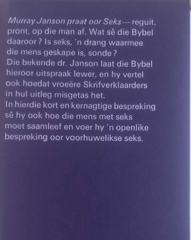 Murray Janson praat oor seks