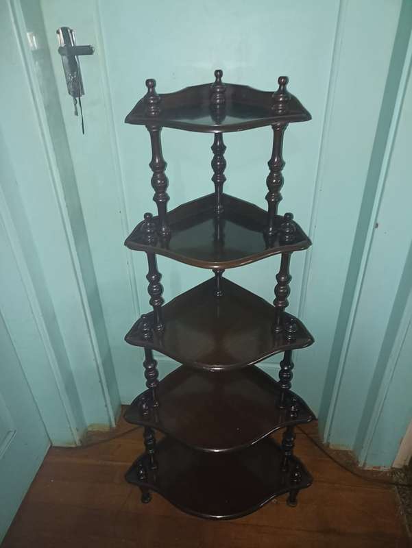 Vintage corner wooden table