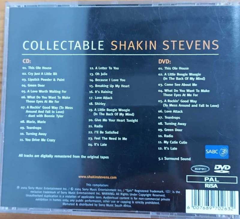 Shakin Stevens Collectable CD+DVD
