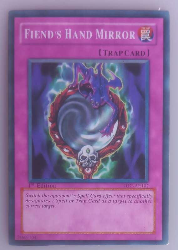 Yu-Gi-Oh! Friend`s hand mirror 1st edition card
