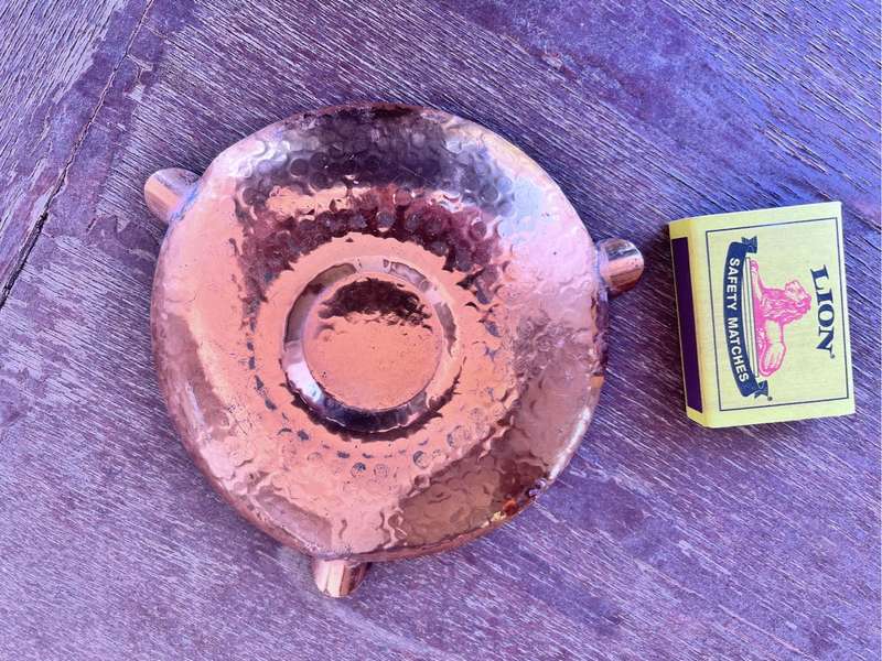 Vintage Copper Ashtray Zambia 1966