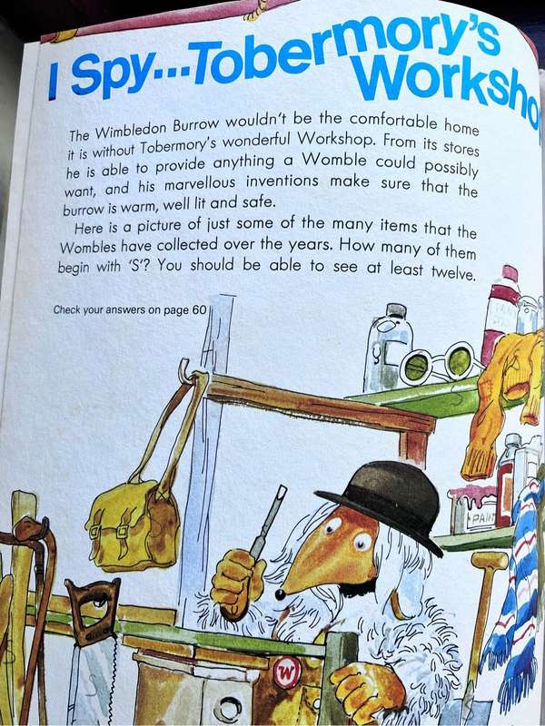 The Wombles Annual 1978 - hardcover vintage book