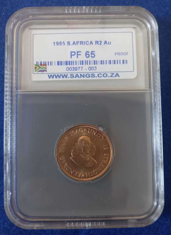 THE 1965 GOLD PROOF R2 & R1