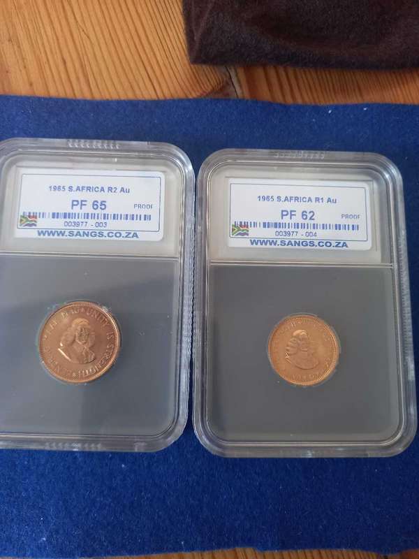 THE 1965 GOLD PROOF R2 & R1