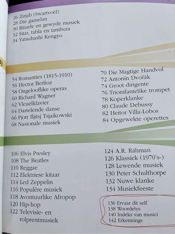 My groot boek oor musiek - includes CD with example tracks