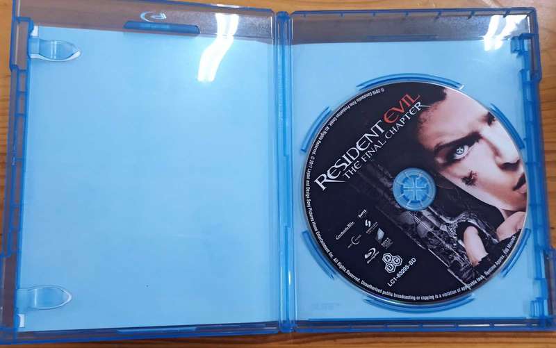 Resident Evil The Final Chapter on Blu-ray