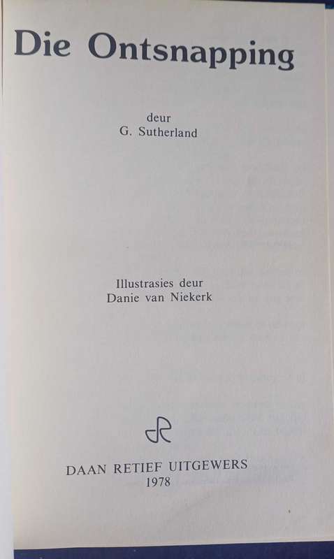 Die ontsnapping deur G Sutherland