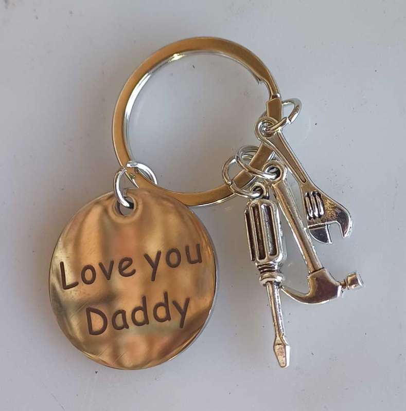Love you daddy keyring