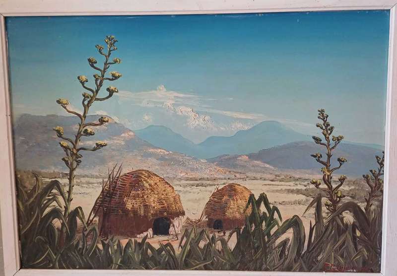 F Potgieter 1961 oil painting