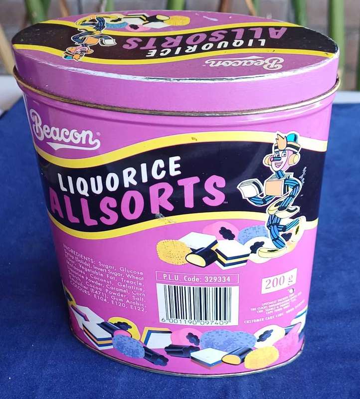 Beacon liquorice allsorts tin