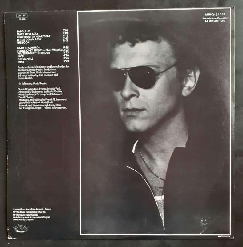 David Christie - Back in Control LP Vinyl Record