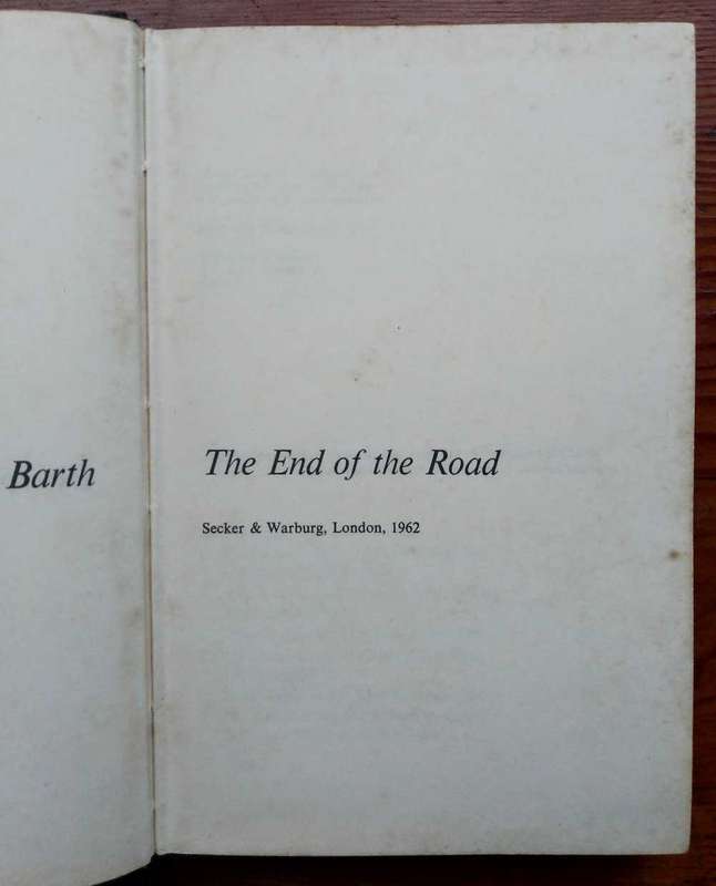 The End of the Road by John Barth
