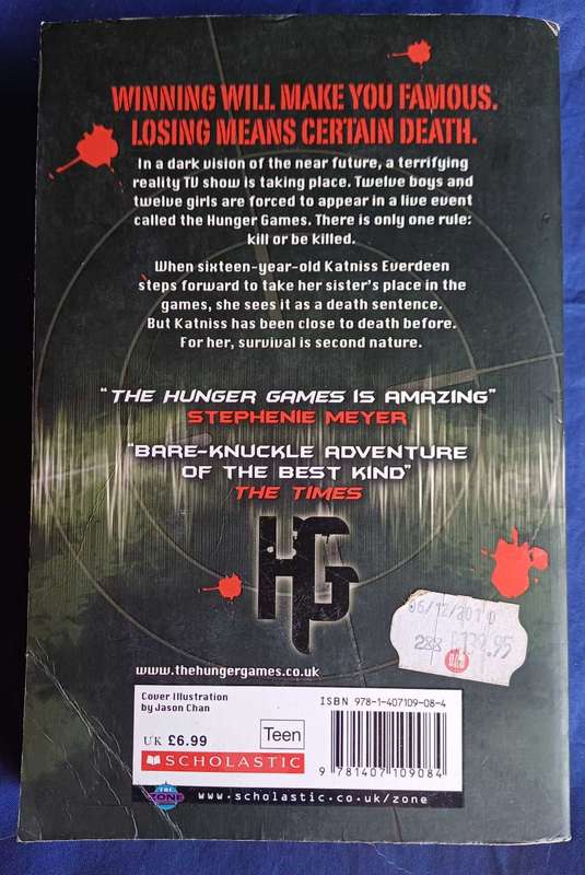 The hunger games by Suzanne Collins