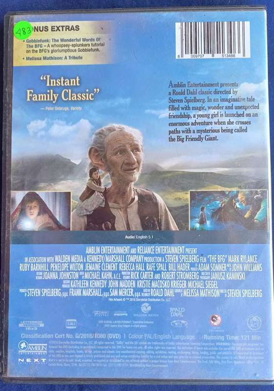 The BFG dvd