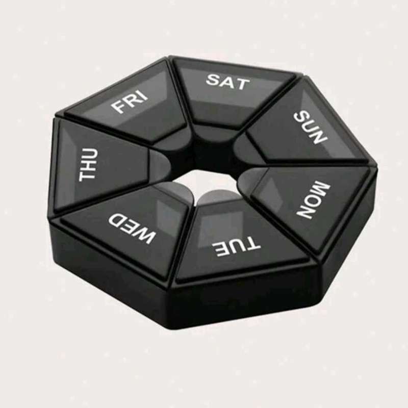 Seven Compartment Pill Storage Box 7 Days - Pill Capsule Box