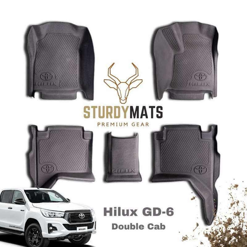 Toyota Hilux GD-6 DC Heavy duty Moulded Mats