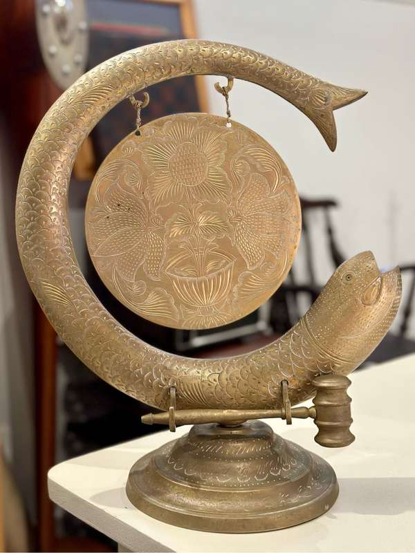 Vintage Brass Dinner Gong (Large&Heavy)