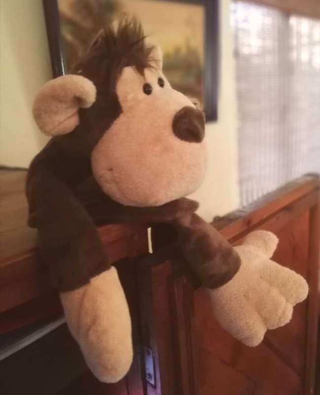 Coconut the Monkey warm water bottle. NICI plush toy. 50cm.