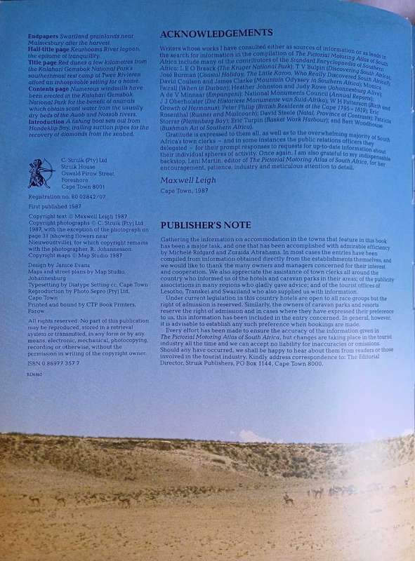 The pictorial motoring atlas of South Africa