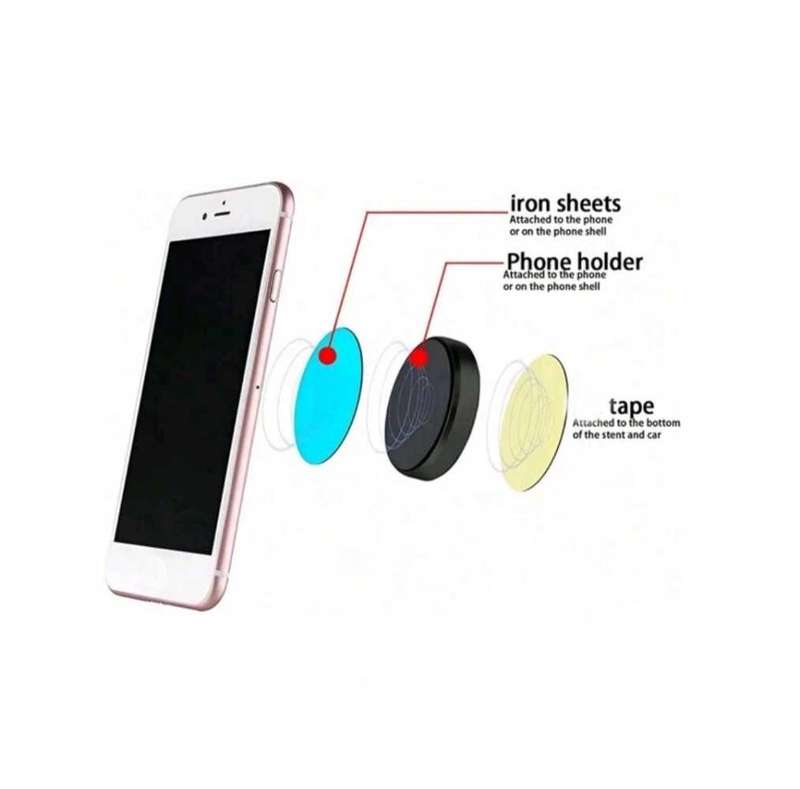 Phone Support Self-adhesive Non-scratching Compact Magnetic Car Dash Mobile Phone Holder for ATV