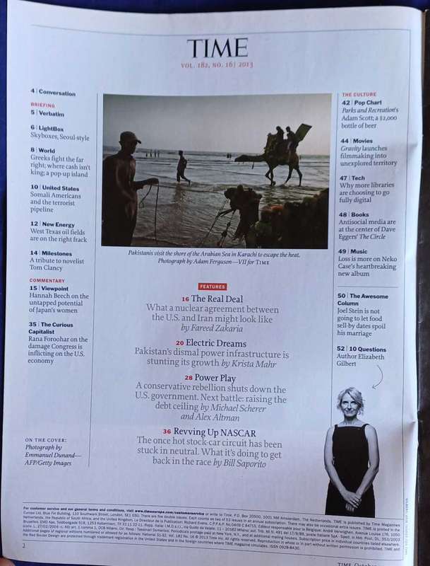 Time magazine October 14, 2013