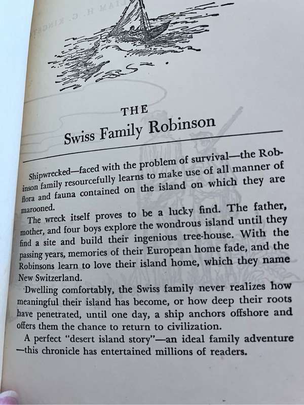 The Swiss Family Robinson and Robinson Crusoe in one book (1963)