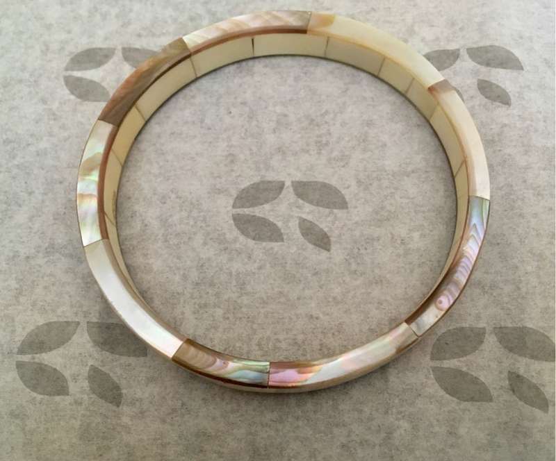 Vintage mother of pearl bangle