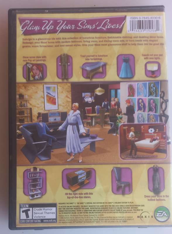 The Sims 2 Glamour life stuff