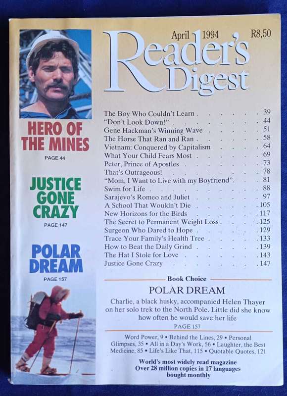 Reader's digest magazine April 1994